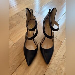 Nine West Elegant Black Strappy Heels